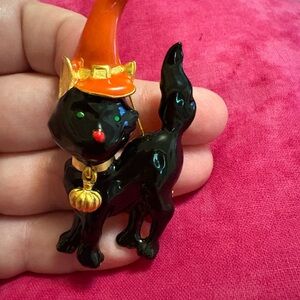 Vintage Style Halloween Cat Brooch - NWOT